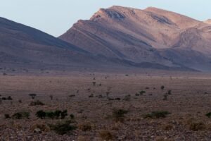 Moroccan landscape in the desert
